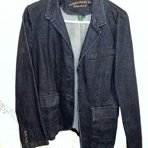 Womens Lg Ralph Lauren Denim Blazer